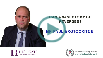 Can a vasectomy be reversed?